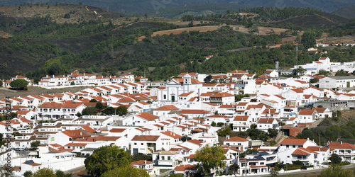 View over Aljezur city center, Algarve, Portugal