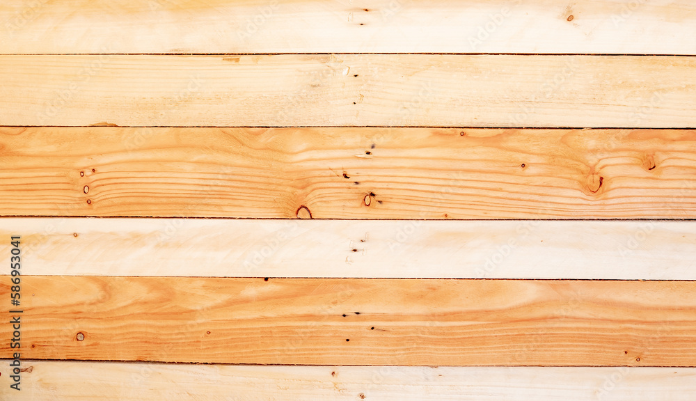 Fototapeta premium Pattern of wooden texture background,Nature wall background, Vintage of barn plank wood background, copy space for text or message
