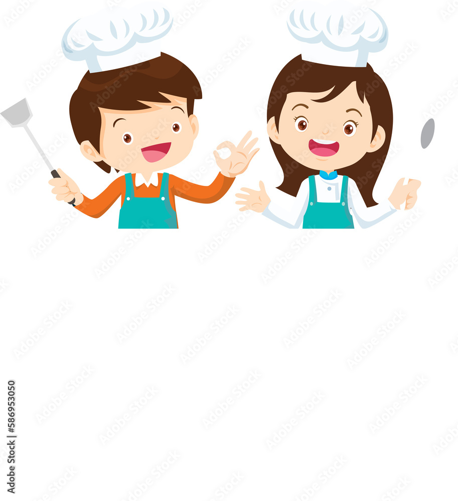kids menu young chef children with blank menu board kids menu young chef children with blank menu board