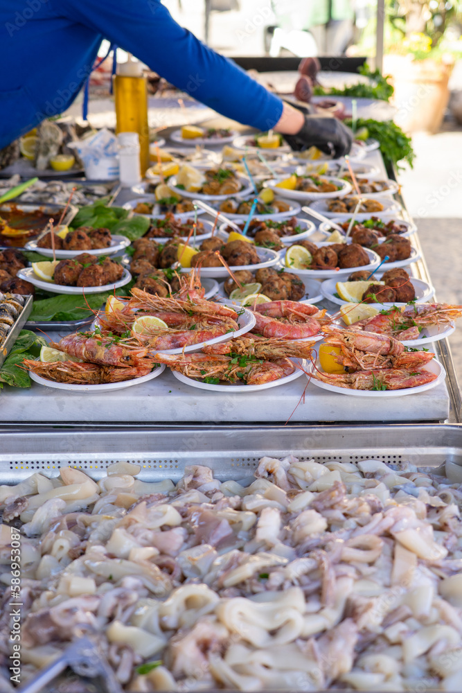 Obraz premium tipico cibo da strada a palermo