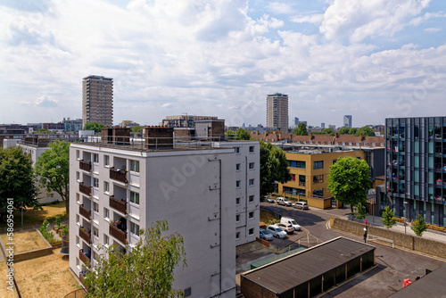 Apartment blocks in north of London