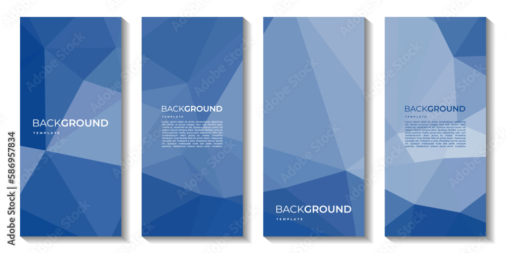 a set of brochure with corperate colorful blue  background