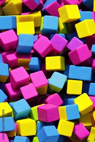 CMYK color cubes