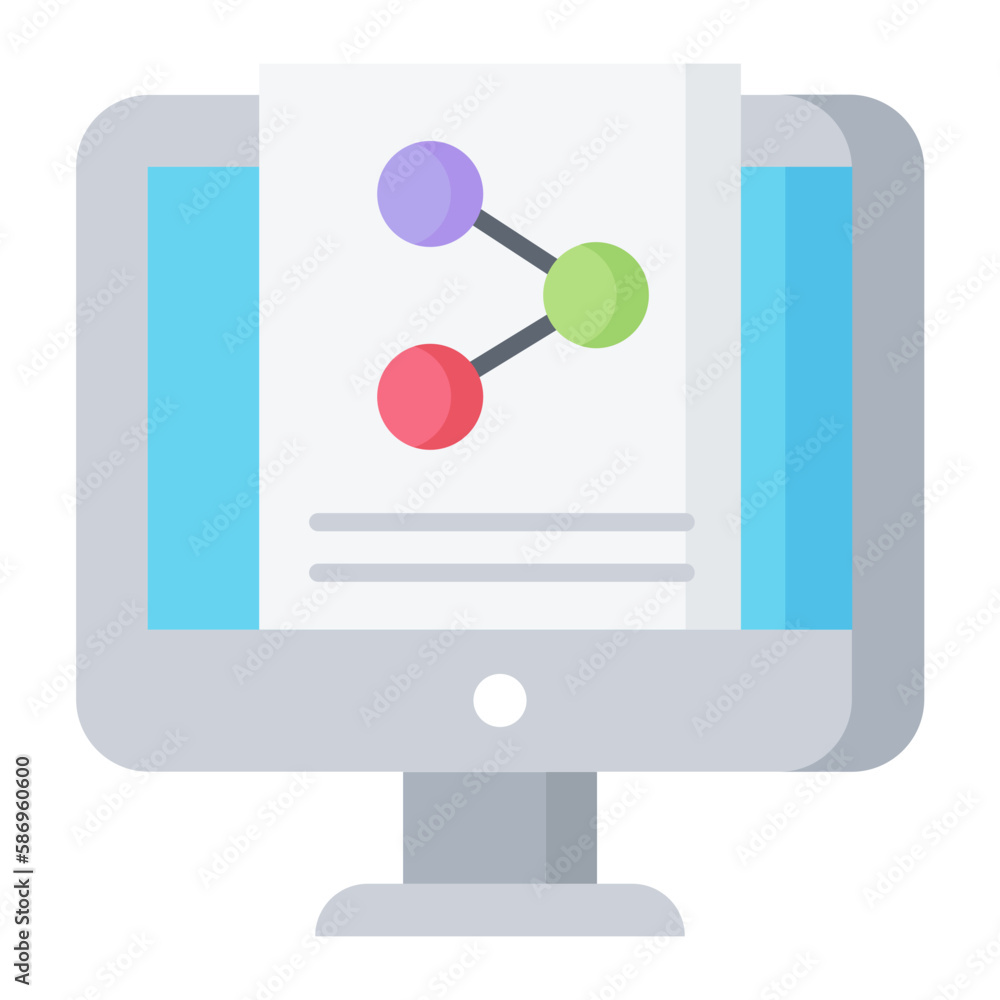Marketing Share Flat Icon Marketing Share Flat Icon