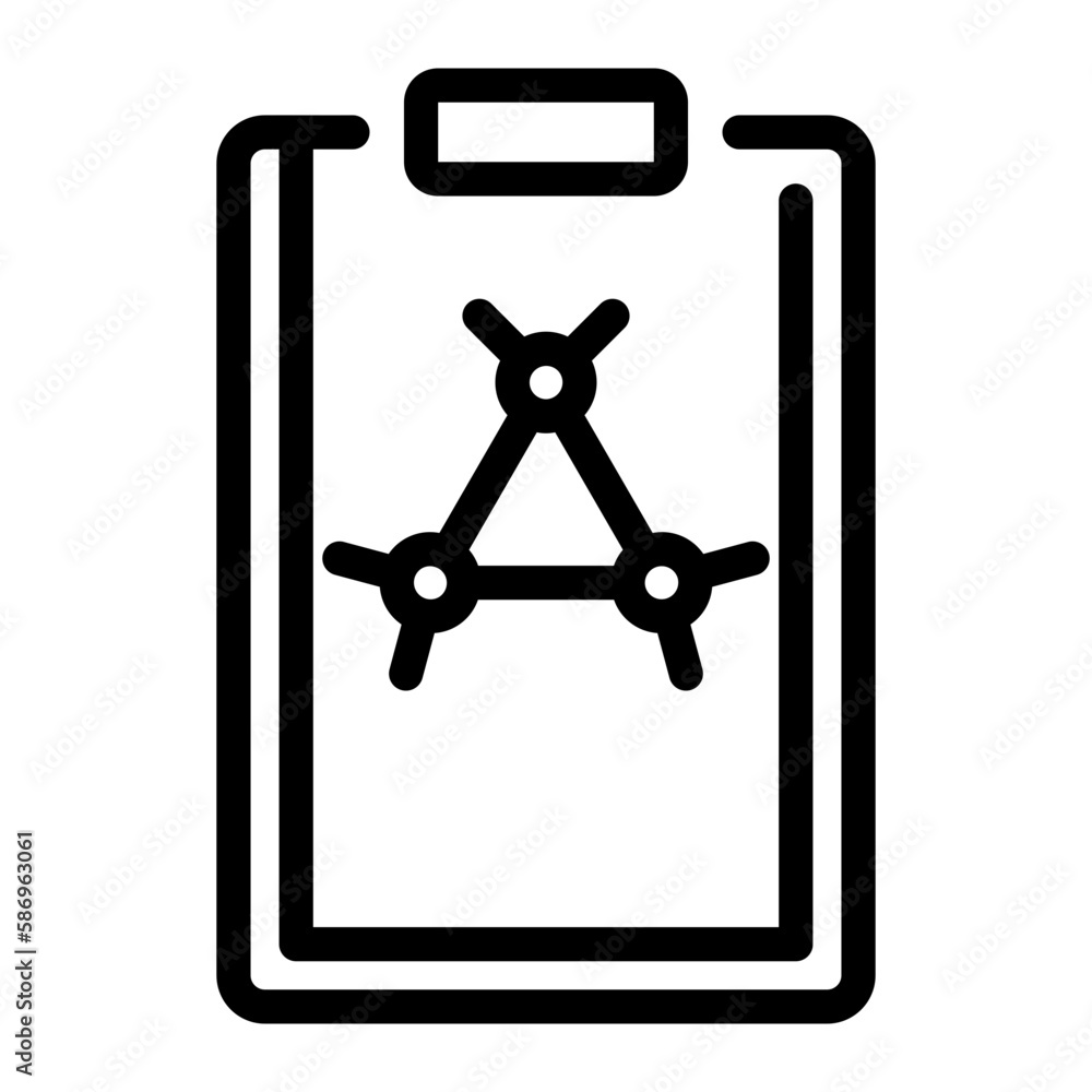 medical report line icon