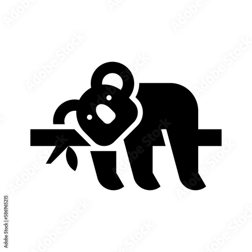 Photography Koala Logo. Icon design. Template elements