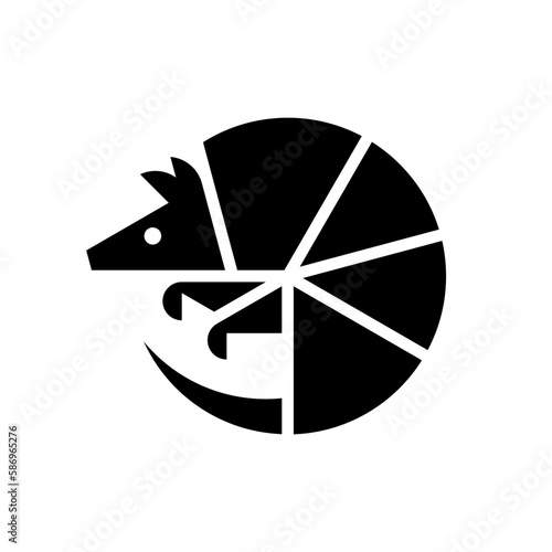 Armadillo Logo. Icon design. Template elements