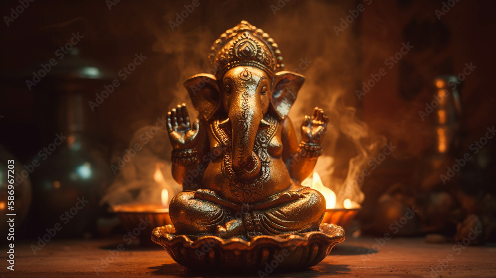 Fototapeta premium ガネーシャ, Ganesha, พระคุณเชษฐา, गणेश (Ganesha)
