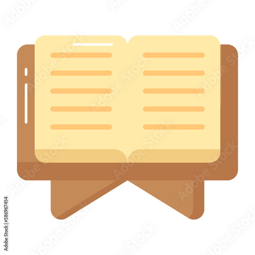 The holy quran vector design, modern icon of muslim book