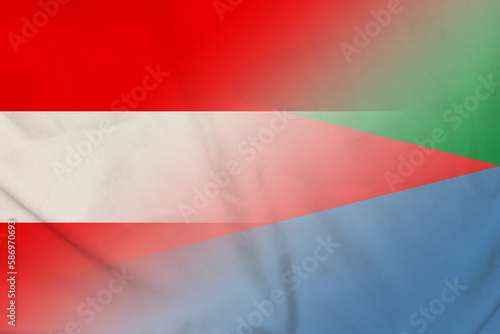 Austria and Eritrea official flag international contract ERI AUT