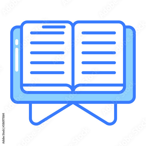 The holy quran vector design, modern icon of muslim book