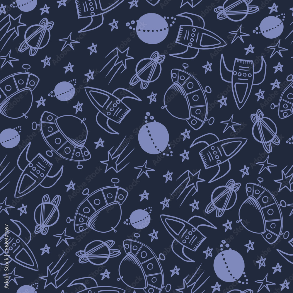 Seamless pattern with galaxy. Background for textile, fabric, stationery, clothes, accessories and other designs. Seamless pattern with galaxy. Background for textile, fabric, stationery, clothes, accessories and other designs.