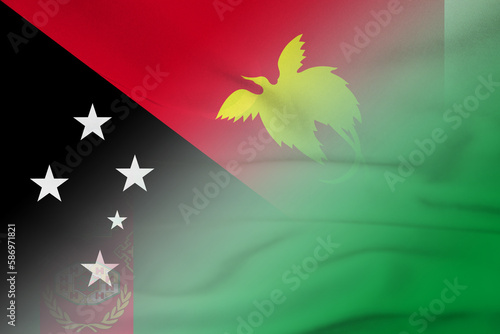 Papua New Guinea and Turkmenistan official flag transborder negotiation TKM PNG