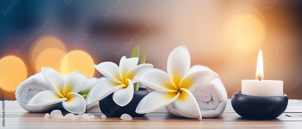 spa composition on massage with Soft White Towels, Essential Oils, stones, flowers, Candles, and Relaxation ,digital ai art
spa composition on massage with Soft White Towels, Essential Oils, stones, flowers, Candles, and Relaxation ,digital ai art