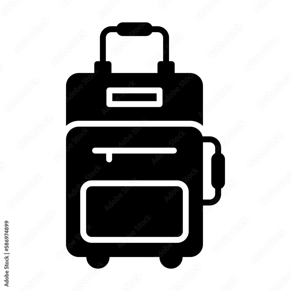 Traveling bag vector design, premium icon of luggage in editable style Traveling bag vector design, premium icon of luggage in editable style