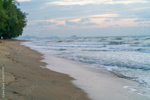 Wallpaper Mural Serenity sea baech white sand morning sunrise Torontodigital.ca