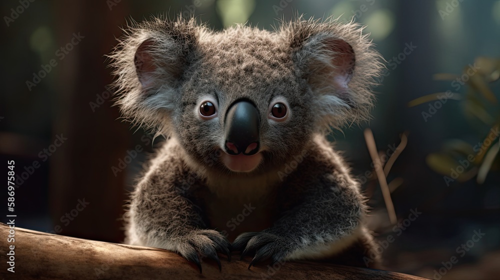 Cute and Cuddly, A collection of photographs featuring a variety of adorable animals, including baby pandas, koalas, and otters, Illustration Generative AI Cute and Cuddly, A collection of photographs featuring a variety of adorable animals, including baby pandas, koalas, and otters, Illustration Generative AI