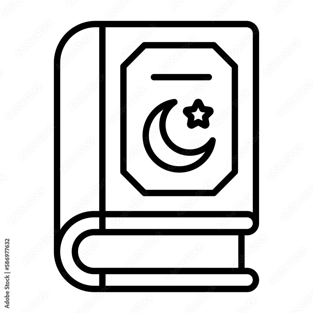 Holy muslim book, Holy quran vector design in modern style Holy muslim book, Holy quran vector design in modern style