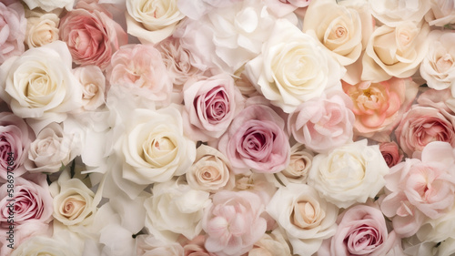 mosaic roses background