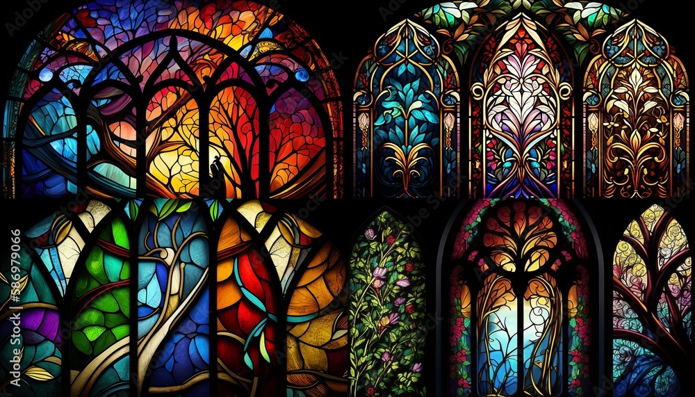 stained glass window stained glass window