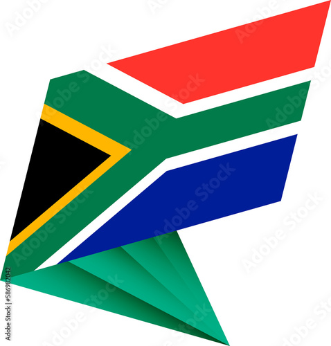 Flag of South Africa, modern pin flag