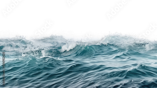 ocean water surface waves , isolated on transparent background cutout , generative ai © Natural PNG