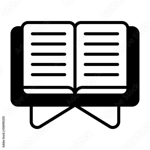 The holy quran vector design, modern icon of muslim book