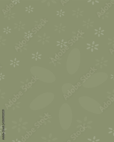 Cute floral pattern in the small flowers. Seamless pattern vector texture. Light green background. 