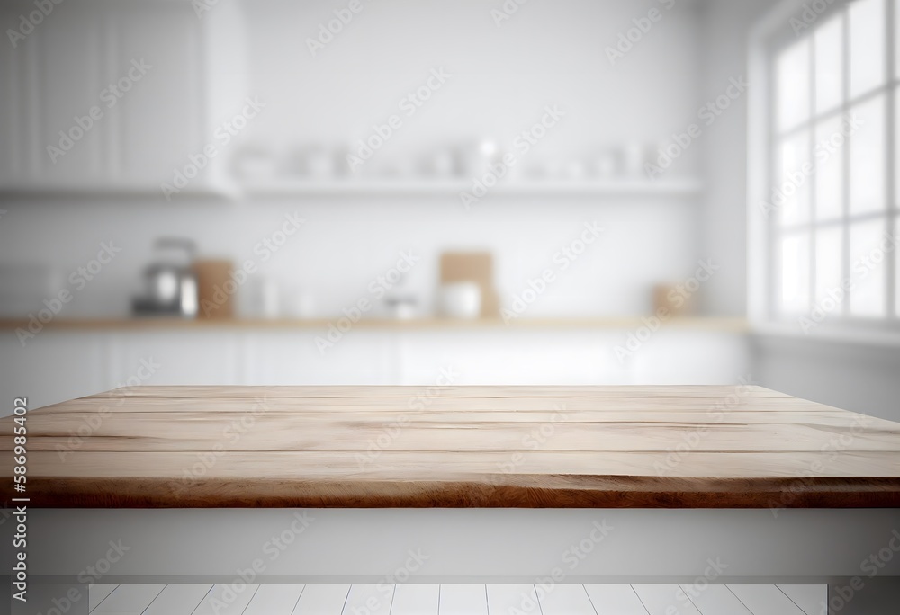 empty desk,digital illustration generative AI empty desk,digital illustration generative AI