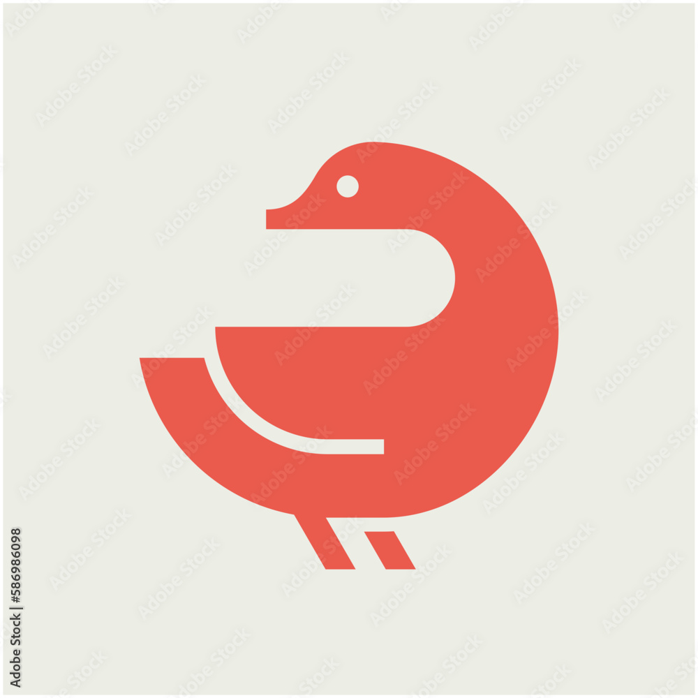 Duck Logo. Icon design. Template elements Duck Logo. Icon design. Template elements