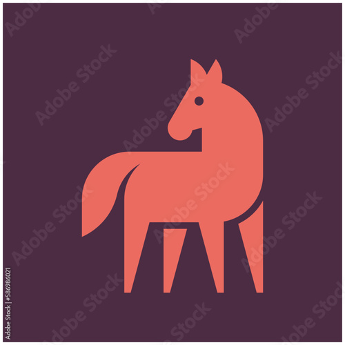 Horse Logo. Icon design. Template elements