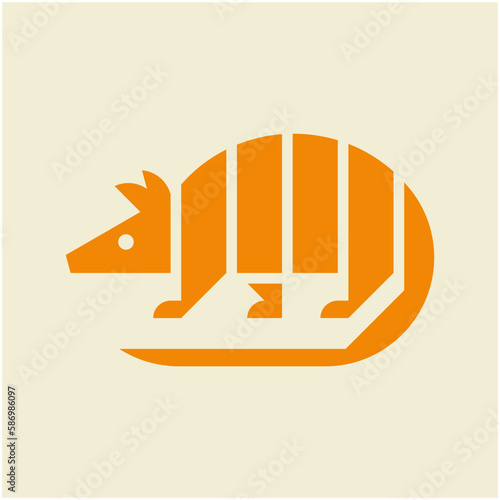 Armadillo Logo. Icon design. Template elements