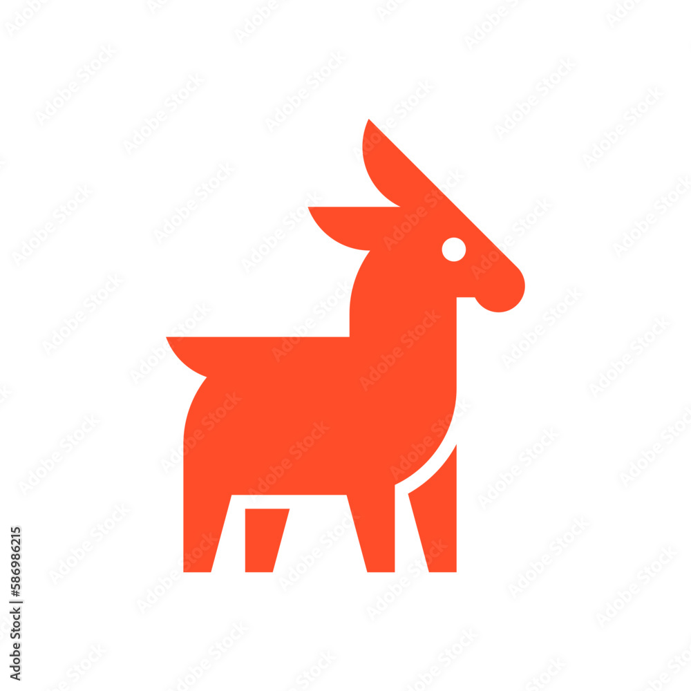 Obraz premium Donkey Logo. Icon design. Template elements