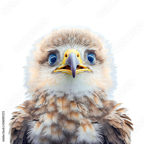 Portrait of a eagle. Generative Ai	