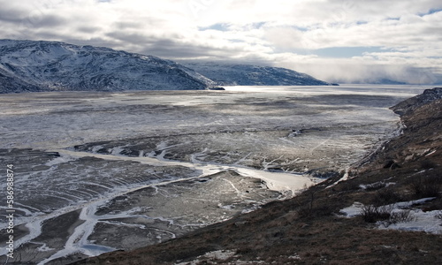 Der in Grönland gelegene Fjord Kangerlussuaq an der gleichnamigen Ortschaft