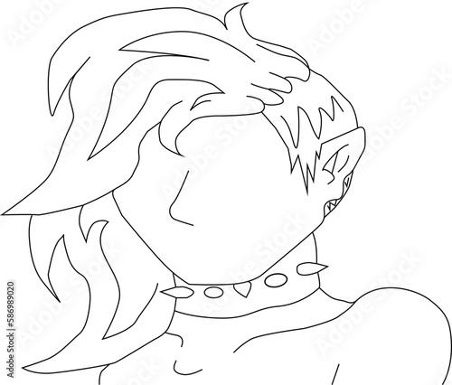 Mädchen mit sidecut