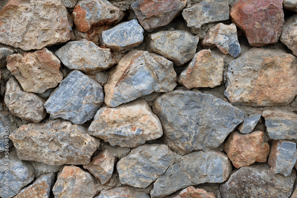 Fototapeta premium Fotografia de un muro de piedra para usar como fondo