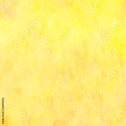 Yellow watercolor background. Seamless pattern. Universal spring and Easter background. 