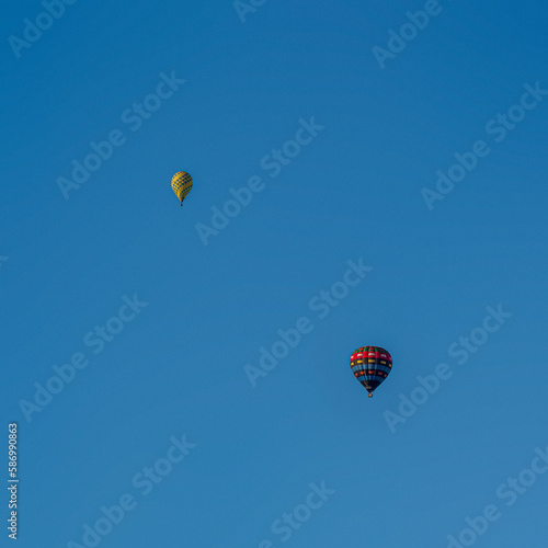 hot air balloon in the sky