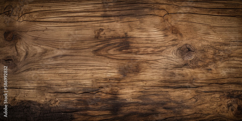 Wooden texture. Rustic wood texture. Wood background. generative ai wooden plank floor background © Aquir