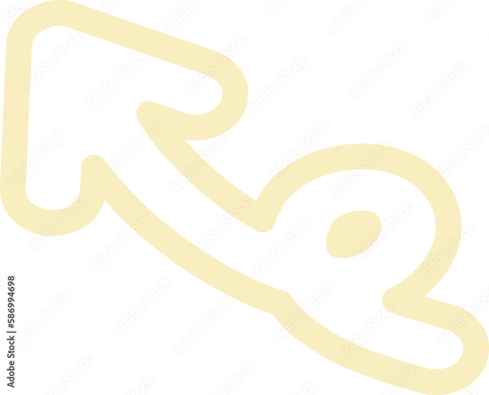 Obraz premium cute pastel doodle line element decoration