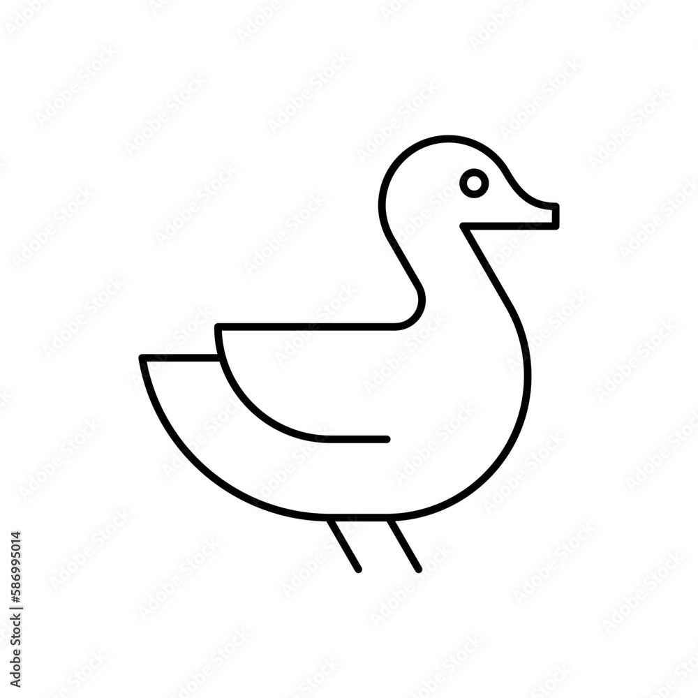 Fototapeta premium Duck Logo. Icon design. Template elements