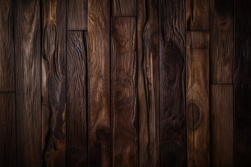 Dark wooden texture. Rustic three-dimensional wood texture. Wood background. Modern wooden facing background