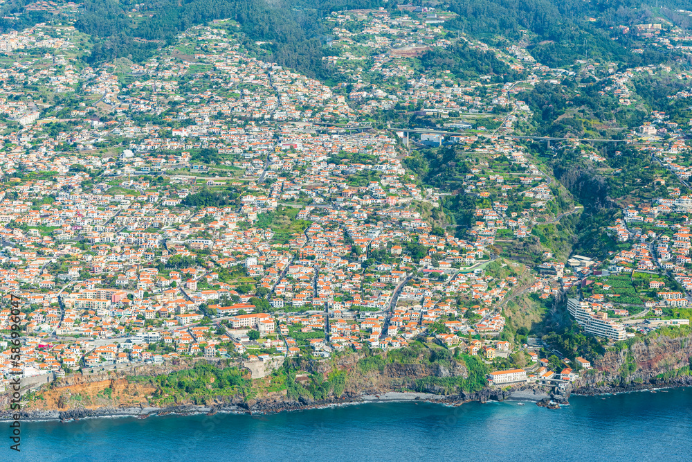 Aerial Cityscape of Funchal, Madeira