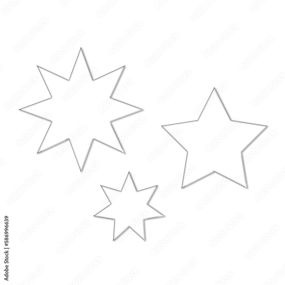 Abstract Y2K Element Isolated on Transparent Background, 3D Glass Shape, Universal Geometric Design Graphic