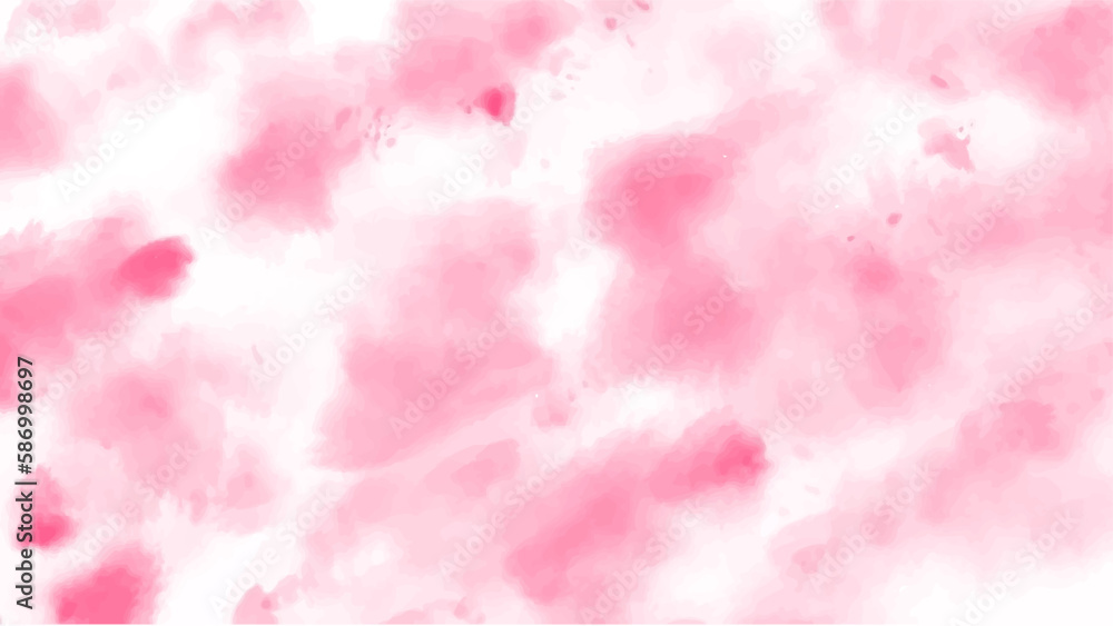 Abstract pink watercolor background for your design, watercolor background concept, vector.