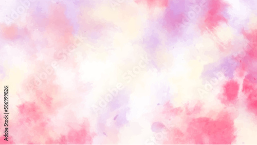 Abstract pink watercolor background for your design, watercolor background concept, vector.