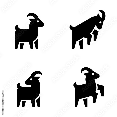 Goat Logo. Icon design. Template elements