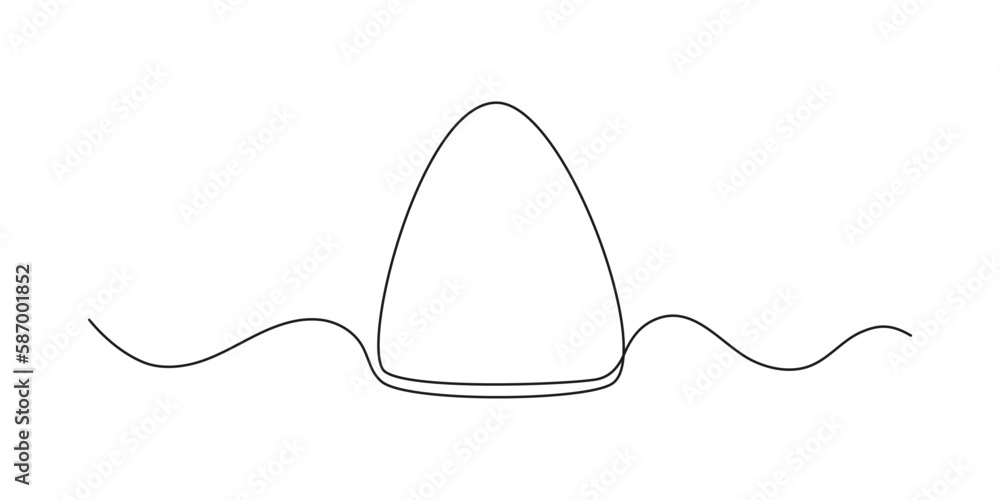 Triangle frame continuous one line drawing. Border freehand single line hand drawn style for quote, opinion, notion. Triangle decoration. Vector illustration Triangle frame continuous one line drawing. Border freehand single line hand drawn style for quote, opinion, notion. Triangle decoration. Vector illustration