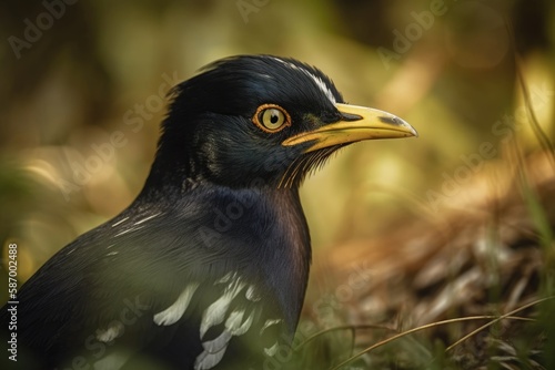 Acridotheres cristatellus formosanus, the endemic Crested Myna, is a very intelligent passerine. It has Cat II protected species classification under the law because to threats from invasive Javan and © AkuAku